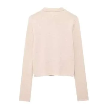 Tie Front Cardigan for Women Y2K Long Sleeve Open Front Chunky Knit Sweaters Tops Casual 2024 Fall Knitwears Apricot