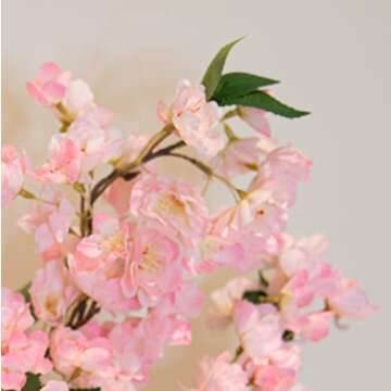 MJFloria Faux Cherry Blossom Branches for Stunning Arrangements