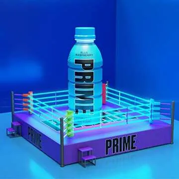 PRIME Hydration BLUE RASPBERRY | Sports Drinks | Electrolyte Enhanced for Ultimate Hydration | 250mg BCAAs | B Vitamins | Antioxidants | 2g Of Sugar | 16.9 Fluid Ounce | 12 Pack