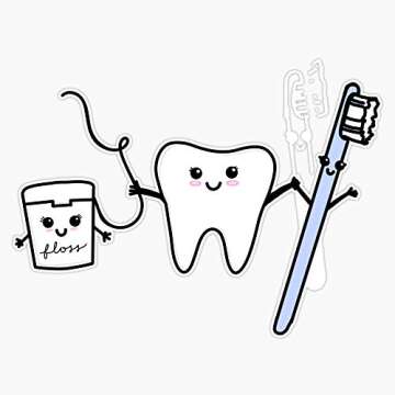 Magnet Happy Tooth & Friends Magnet Bumper Sticker Car Magnet Flexible Reuseable Magnetic Vinyl 5"