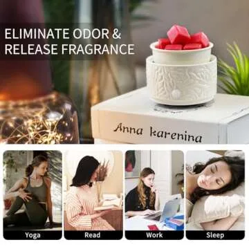ElusiaKa Wax Melt Warmer,Candle Wax Warmer for Scented Wax,Electric Wax Melter Cute Wax Warmer,Candle Wax Burner for Wax Melts Ceramic Candle Warmer,Scent Oil Burner Home Aromatherapy