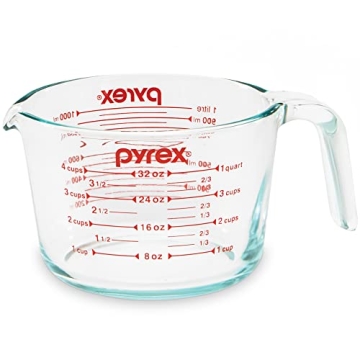 Pyrex 4-Cup Glass Measuring Cup - Essential for Baking & Cooking
