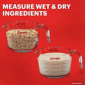 Pyrex 4-Cup Glass Measuring Cup for Home Chefs