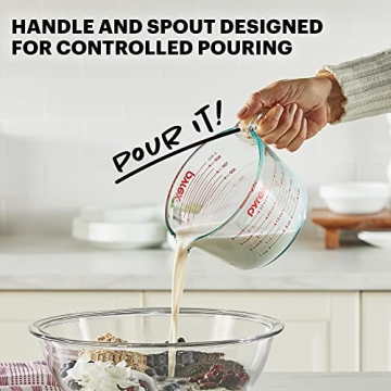 Pyrex 4-Cup Glass Measuring Cup for Home Chefs