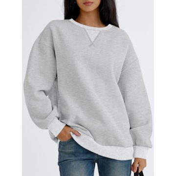 Trendy Queen Oversized Crewneck Sweatshirt for Women