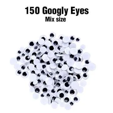 EPIQUEONE 1090-Piece Kids Art & Craft Supplies Set - Chenille Pipe Cleaners, Pom Poms, Googly Eyes, Craft Sticks, Buttons, and Sequins - Perfect for School Projects, DIY Hobbies, and Creative Play