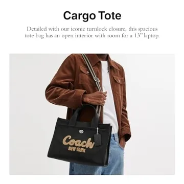 Stylish Coach Cargo Tote for Business and Daily Use
