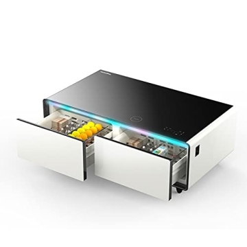 Smart Coffee Table with Cold Storage and Wireless Charging