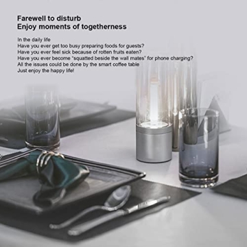 Smart Coffee Table with Cold Storage and Wireless Charging