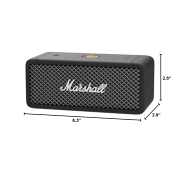 Marshall Emberton Portable Bluetooth Speaker Compact Design