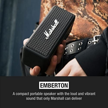 Marshall Emberton Portable Bluetooth Speaker Compact Design