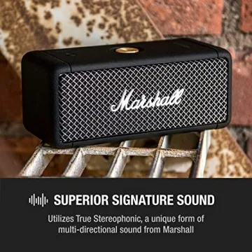 Marshall Emberton Portable Bluetooth Speaker Compact Design