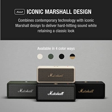 Marshall Emberton Portable Bluetooth Speaker Compact Design