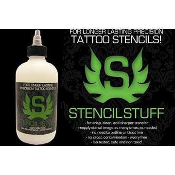 Stencil STUFF - Tattoo application solution - 4oz