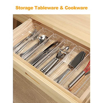 SMARTAKE 6-Piece Drawer Organizer for Elegant Storage Solutions