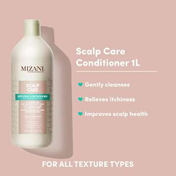 Mizani Scalp Care Dandruff Conditioner | Pyrithione Zinc for Curly Hair | 33.8 Fl. Oz