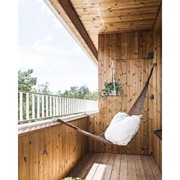 TIMEYARD Macrame Plant Shelf Hangers - Indoor Hanging Planter Decorative Pot Holder, Handmade Boho Chic Home Decor with Wood Beads