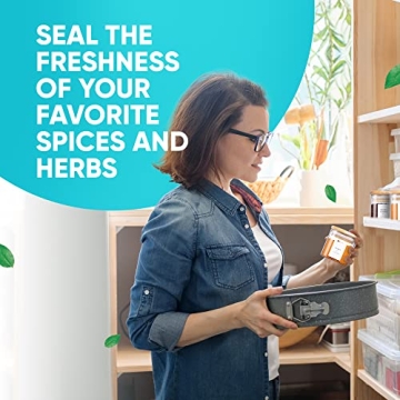 Elegant Airtight Spice Jar Set with Labels - WILLDAN