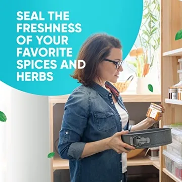 Elegant Airtight Spice Jar Set with Labels - WILLDAN