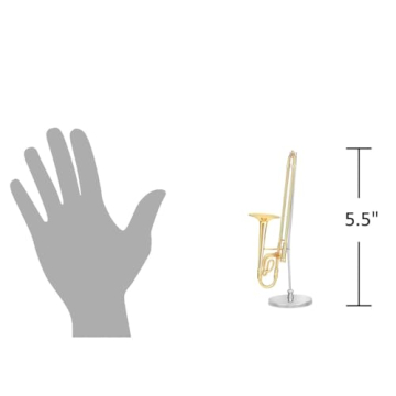 Broadway Gold Trombone Miniature - Perfect Gift for Musicians