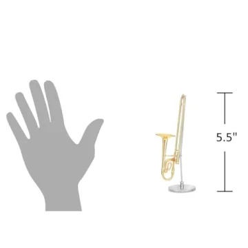 Broadway Gold Trombone Miniature - Perfect Gift for Musicians