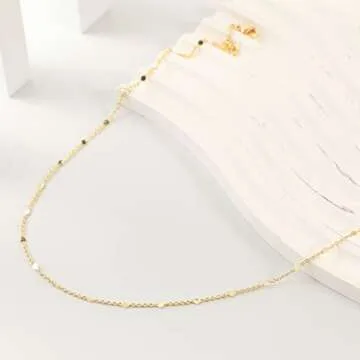 Elegant BERISO 14K Plated Choker Necklace for Women