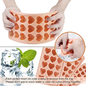 Heart Shaped Silicone Ice Cube Tray for Fun Drinks