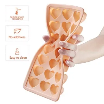Heart Shaped Silicone Ice Cube Tray for Fun Drinks