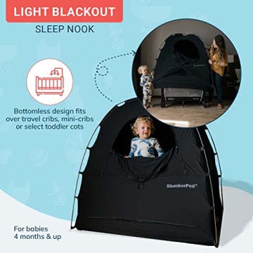 SlumberPod Portable Blackout Canopy for Baby Travel Cribs
