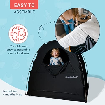 SlumberPod Portable Blackout Canopy for Baby Travel Cribs