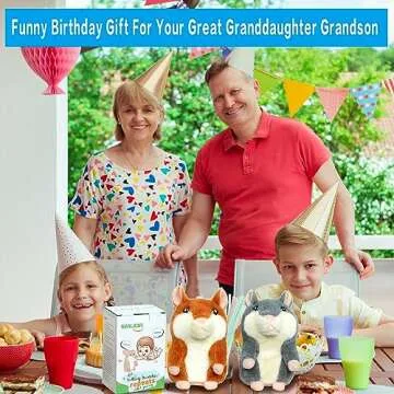 Talking Hamster Toy - Fun Repeating Plush Gift for Kids