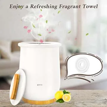 Keenray Towel Warmer Fragrance Disc, Fresh Fragrance Scented Pads for Towel Warmer Bucket (Ocean Flavor)