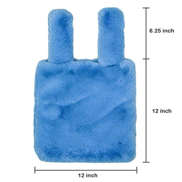 Chic Teal Faux Fur Slouchy Tote Bag for Everyday Elegance