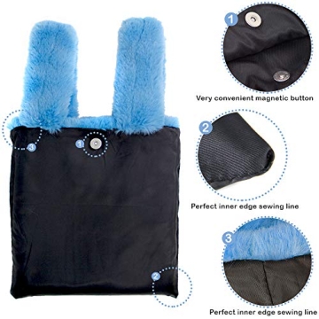 Chic Teal Faux Fur Slouchy Tote Bag for Everyday Elegance