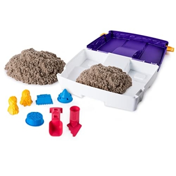 Kinetic Sand Play Set with Molds Tools Folding Box Kids
