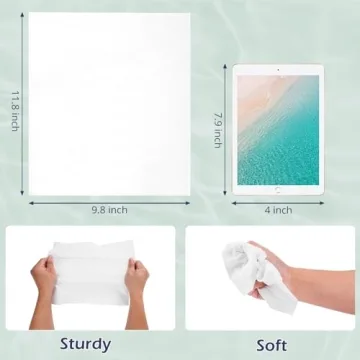 PureSoftness Cotton Face Towels, Biodegradable & Soft