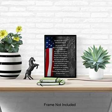 Patriotic American Flag Wall Art for Home Decor