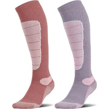 Merino Wool Ski Socks for Winter Sports & Hunting