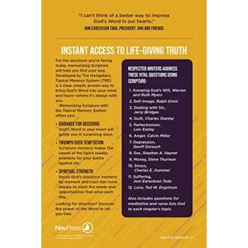 Topical Memory System: Life Issues, Hide God's Word in Your Heart