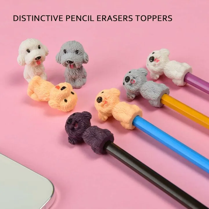 24 Cute Animal Pencil Erasers for Kids