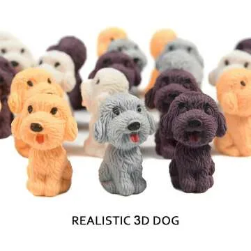 24 Cute Animal Pencil Erasers for Kids