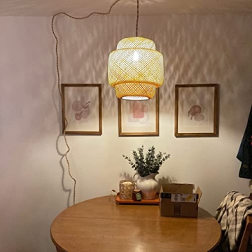 Affordable Bamboo Plug in Pendant Light for Any Room