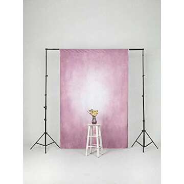 Kackool Pink Abstract Photography Backdrop 5X7ft