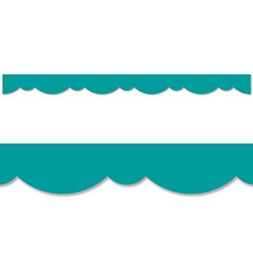 Creative Teaching Press Teal Stylish Scallops Border, CTP 8570