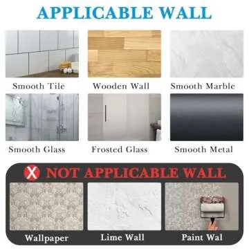 Linkidea Wallmount Toothbrush Holder with Cover for Shower, RV Cabinet Organizer, Plastic Self Adhesive 6 Slots Tooth Brush Hanger Compatible with Oral-B CrossAction, Colgate Extra Clean