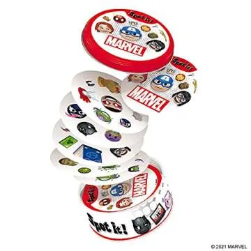 Zygomatic Spot It! Marvel Emojis - Fun Family Card Game