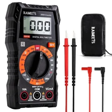 KAIWEETS Digital Multimeter with Case - Accurate Voltage and Continuity Tester