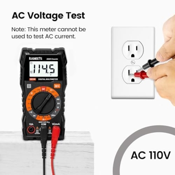 KAIWEETS Digital Multimeter for Home and Automotive Use