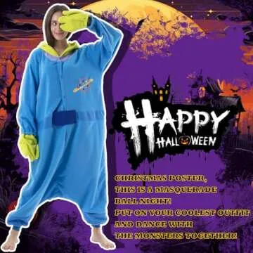 Beauty Shine Unisex Adult Onesie One Piece Pajamas Cosplay Cartoon Costume Halloween Christmas Sleep...