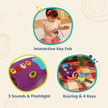 Interactive Toy Car Keys with Sounds & Flashlight